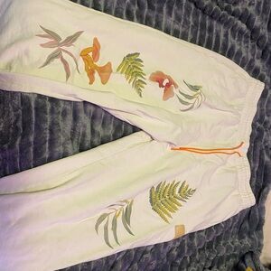 Floral Embroidered Joggers